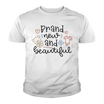 Baby Shower Text Design Brand New And Beautiful Youth T-shirt | Favorety UK