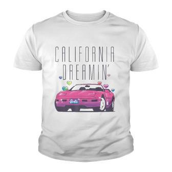 Barbie California Dreamin Music Lover Gift Youth T-shirt | Mazezy