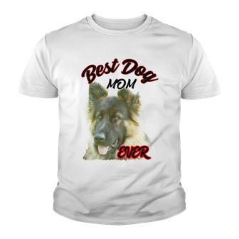 Best Dog Mom Ever German Shepherd Youth T-shirt | Favorety