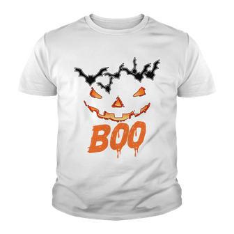 Boo Scary Pumpkin Face Youth T-shirt | Favorety DE