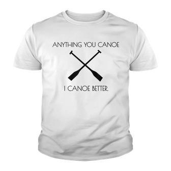 Camping Outdoor Living Kayaking Water Sports Open Canoe Youth T-shirt - Thegiftio UK