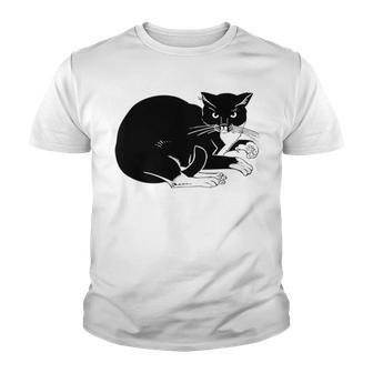 Cat Cut Cat Cat Lovers Black Cat Funny Cat Birthday Cat Gift Cat Danger Kitty V3 Youth T-shirt | Favorety CA