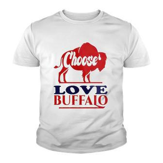 Choose Love Buffalo Pray For Stop Hate Youth T-shirt | Mazezy