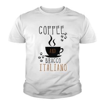 Coffee And Bracco Italiano Youth T-shirt | Favorety