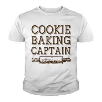 Cookie Baking Captain - Great Gift For Women Mom Grandma Youth T-shirt - Thegiftio UK