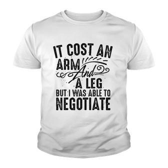 Cool Arm And Leg Able To Negotiate Funny Amputation Gift Youth T-shirt | Mazezy