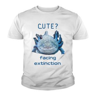 Cute Axolotl Facing Extinction Youth T-shirt | Favorety AU