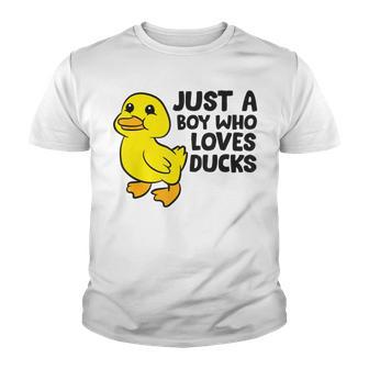 Cute Duck Just A Boy Who Loves Ducks Youth T-shirt | Favorety CA