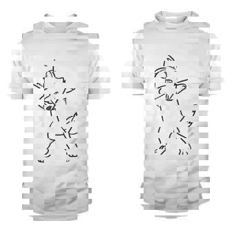 Dabbing Wolf Funny Wolf Lover Cute Wolves Youth T-shirt | Mazezy