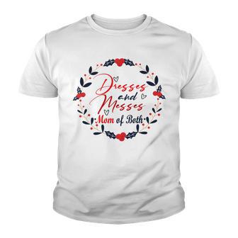 Dresses And Messes Mom Of Both Mother Day Gift Cute Gift Youth T-shirt | Favorety CA