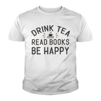 Drink Tea Read Books Youth T-shirt | Favorety UK