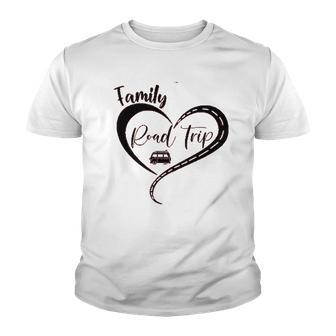 Family Road Trip Black Heart New 2022 Gift Youth T-shirt - Thegiftio UK
