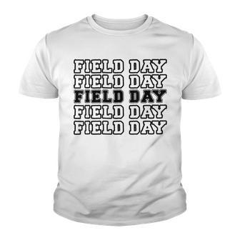 Field Day 2022 Last Day Of School Teacher Kids Yellow Youth T-shirt | Mazezy DE