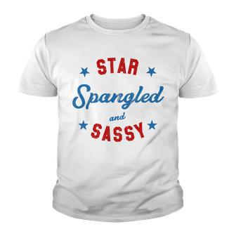 Fourth Of July Star Spangled Sassy Cute 741 Shirt Youth T-shirt | Favorety CA