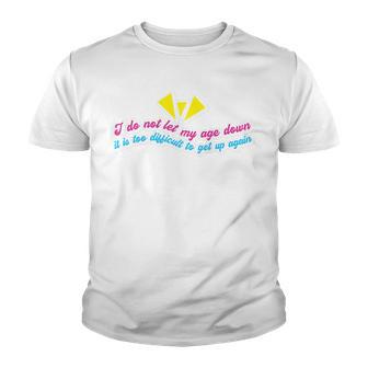 Funny Age Phrase Senior Design For Pensioners Youth T-shirt - Thegiftio UK