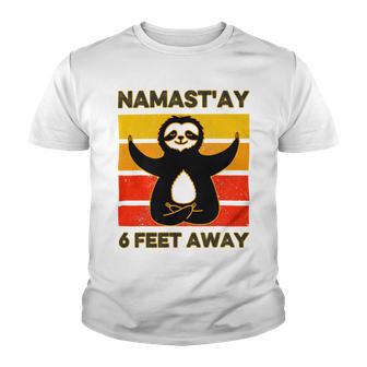 Funny Cute Sloth Yoga Namastay Social 863 Shirt Youth T-shirt | Favorety UK