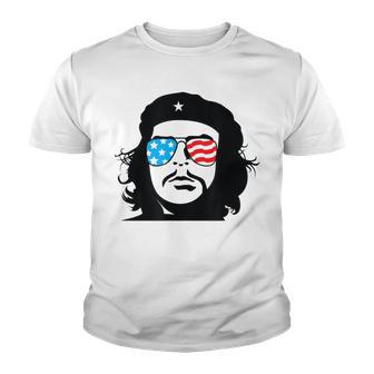 Funny Fourth Of July Che Guevara Cuba America Glasses Youth T-shirt - Thegiftio UK