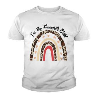 Funny Im The Favourite Child Siblings Family Tees Gift Essential Tshirt Youth T-shirt | Favorety CA