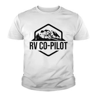Funny Rv Truck Rv Co-Pilot Vacation Camping Gift Youth T-shirt - Thegiftio UK