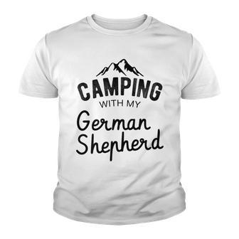 German Shepherd Camping Dog Lover Vacation Gift Youth T-shirt - Thegiftio UK