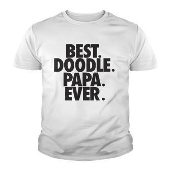 Goldendoodle Papa Best Doodle Papa Ever Dog Lover Gift Youth T-shirt - Thegiftio UK