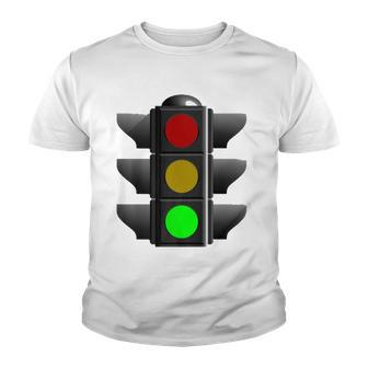 Green Traffic Light Signal Stop Caution Go Youth T-shirt | Mazezy DE