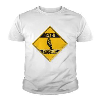 Gsxr Gixxer Crossing Motocross Motorcycle Racing Youth T-shirt - Thegiftio UK