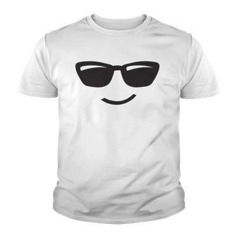Halloween Costume Sunglasses Emoticon Face Group Tee Youth T-shirt - Thegiftio UK