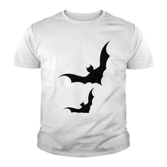 Halloween Two Bats Pattern Youth T-shirt | Favorety