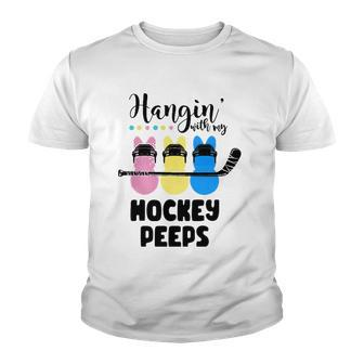 Hanging With My Hockey Easter Bunnies Cute Easter Youth T-shirt | Mazezy