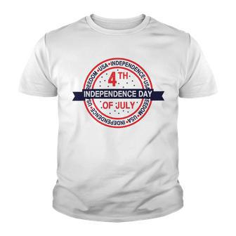 Happy 4Th Of July Usa Freedom Youth T-shirt | Favorety