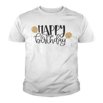 Happy Beautiful Birthday With Balloons Youth T-shirt | Favorety UK