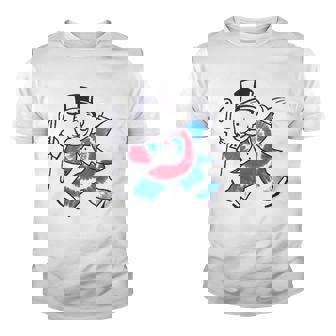 Hasbro Monopoly Fourth Of July Tie Dye Filled Monopoly Man Youth T-shirt | Mazezy