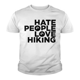 Hate People Love Hiking V2 Youth T-shirt | Favorety DE