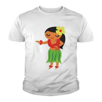 Hawaiian Hula Dancer Hawaii Girl Youth T-shirt | Mazezy