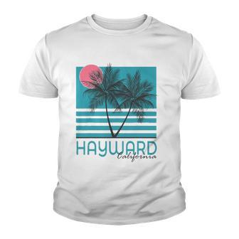 Hayward California Vintage Souvenirs Sunset Youth T-shirt | Mazezy