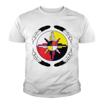 Huchnon Native American Tribe V4 Youth T-shirt | Favorety