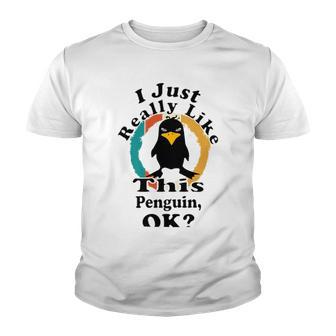 I Really Like This Penguin Ok Youth T-shirt | Favorety DE