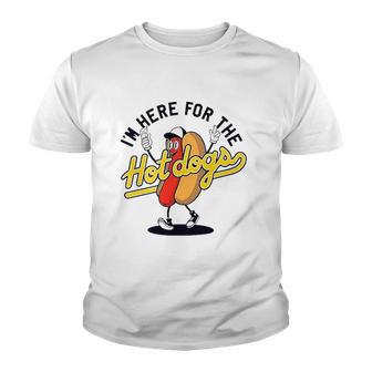 Im Here For The Hot Dogs Youth T-shirt - Thegiftio UK