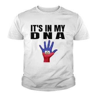 Its In My Dna Haitian Flag Haitian Independence Youth T-shirt | Mazezy