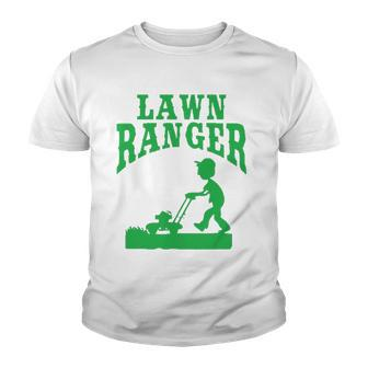 Lawn Ranger Funny Landscaping Gardener Youth T-shirt | Mazezy