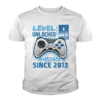 Level 9 Unlocked Awesome 2013 Video Game 9Th Birthday V4 Youth T-shirt - Seseable