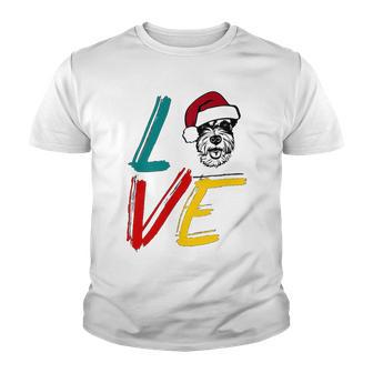 Love My Xmas Miniature Schnauzer Youth T-shirt | Favorety DE