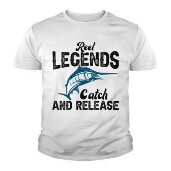 Loving Fish Reel Legends Catch And Release Youth T-shirt | Favorety AU