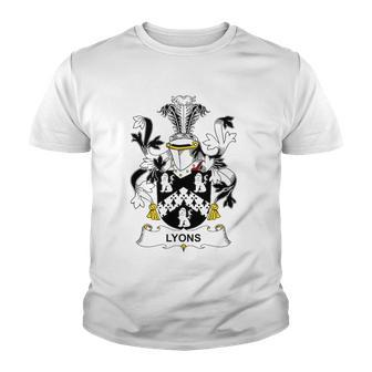 Lyons Coat Of Arms - Family Crest Youth T-shirt | Mazezy DE