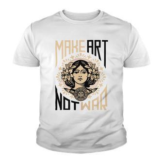 Make Art Not War Symbol Youth T-shirt | Favorety UK