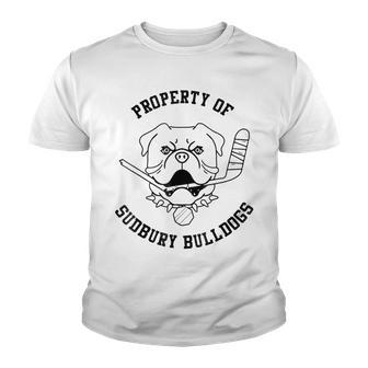 Men Women Property Of Sudbury Bulldog Funny Youth T-shirt - Thegiftio UK