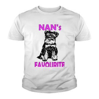 Miniature Schnauzer At Home Nans Favourite Multi Tasking Dog Youth T-shirt | Favorety