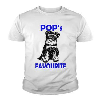 Miniature Schnauzer At Home Pops Favourite Multi Tasking Dog Youth T-shirt | Favorety