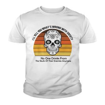 Official Wrong Society Drink From The Skull Of Your Enemies V2 Youth T-shirt | Favorety UK